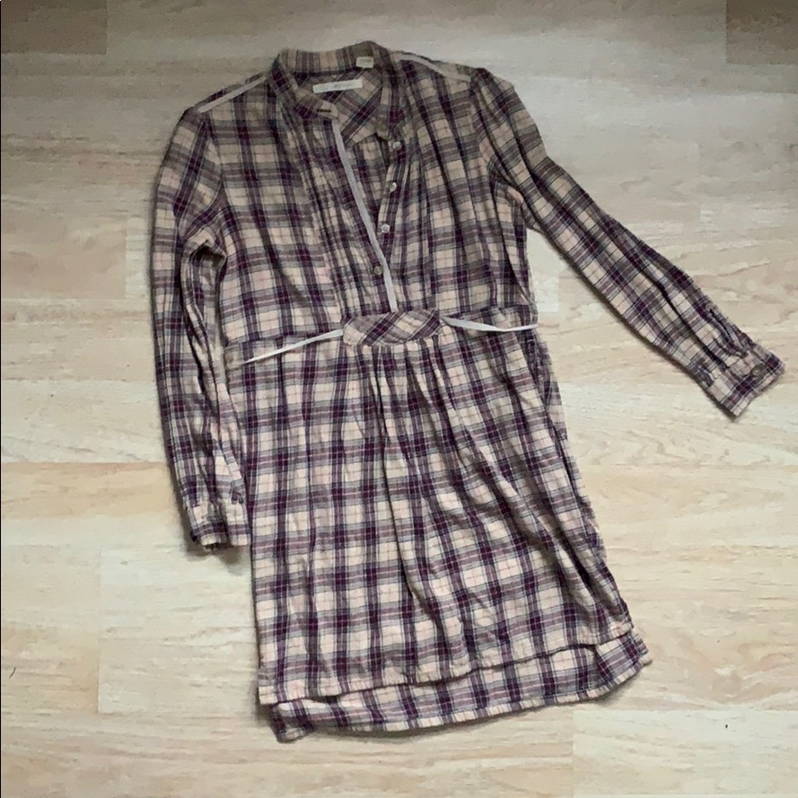 Levi’s Long Sleeve Plaid Dress